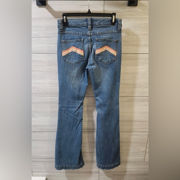 Free People Denim - Free People Pintuck Flare Jeans Chevron Pocket flare 28